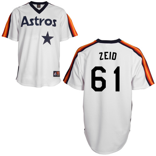 Josh Zeid #61 MLB Jersey-Houston Astros Men's Authentic Home Alumni Association Baseball Jersey